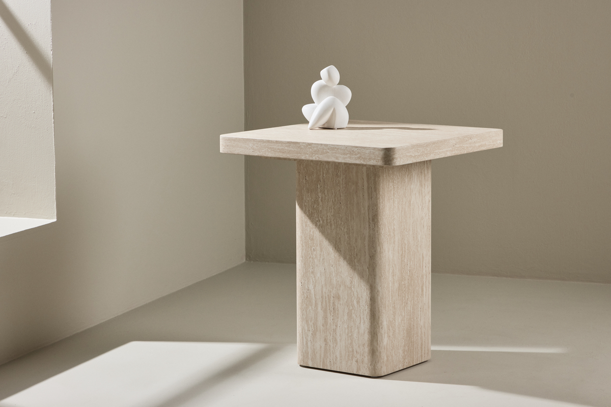 Mesa de centro 'Qvart' 50x50cm - Beige