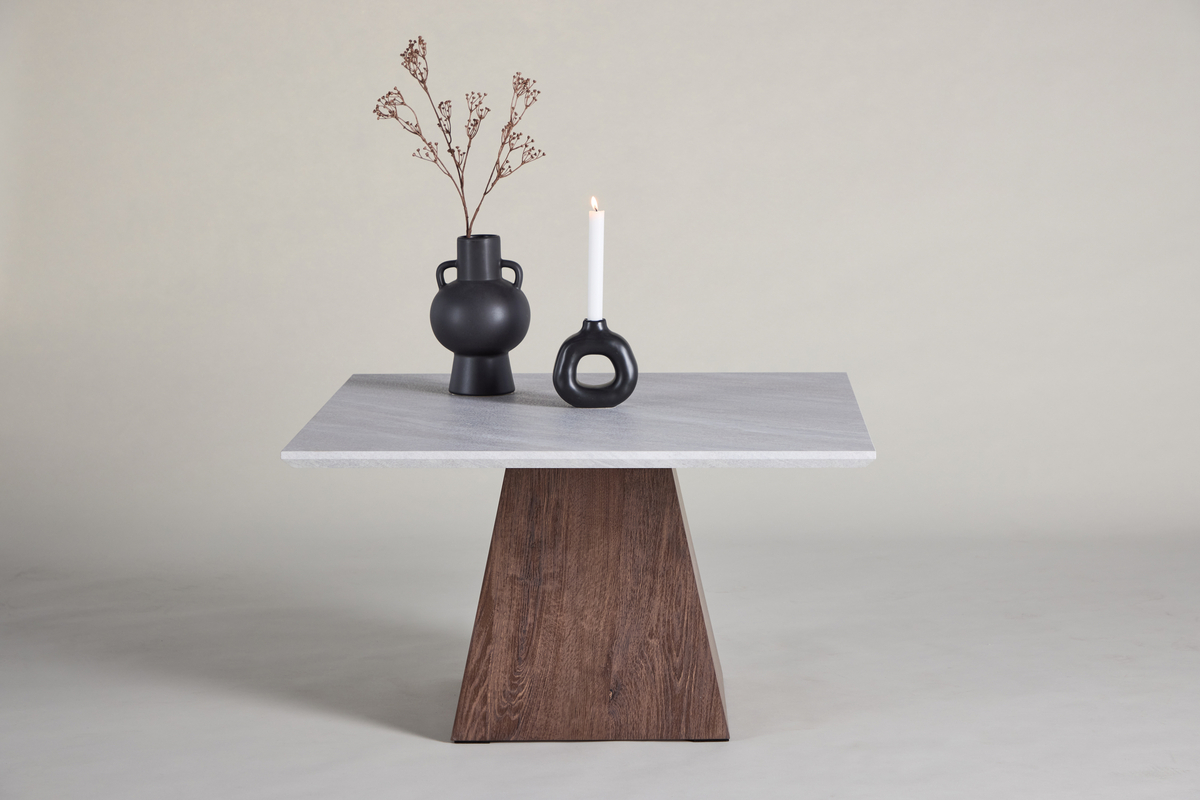 Mesa de centro 'Ljusnäs' 80x80cm - Gris claro