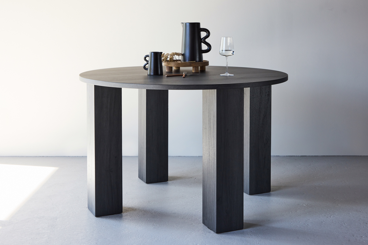 Mesa de comedor 'Nornhem' Redonda 120cm - Negra