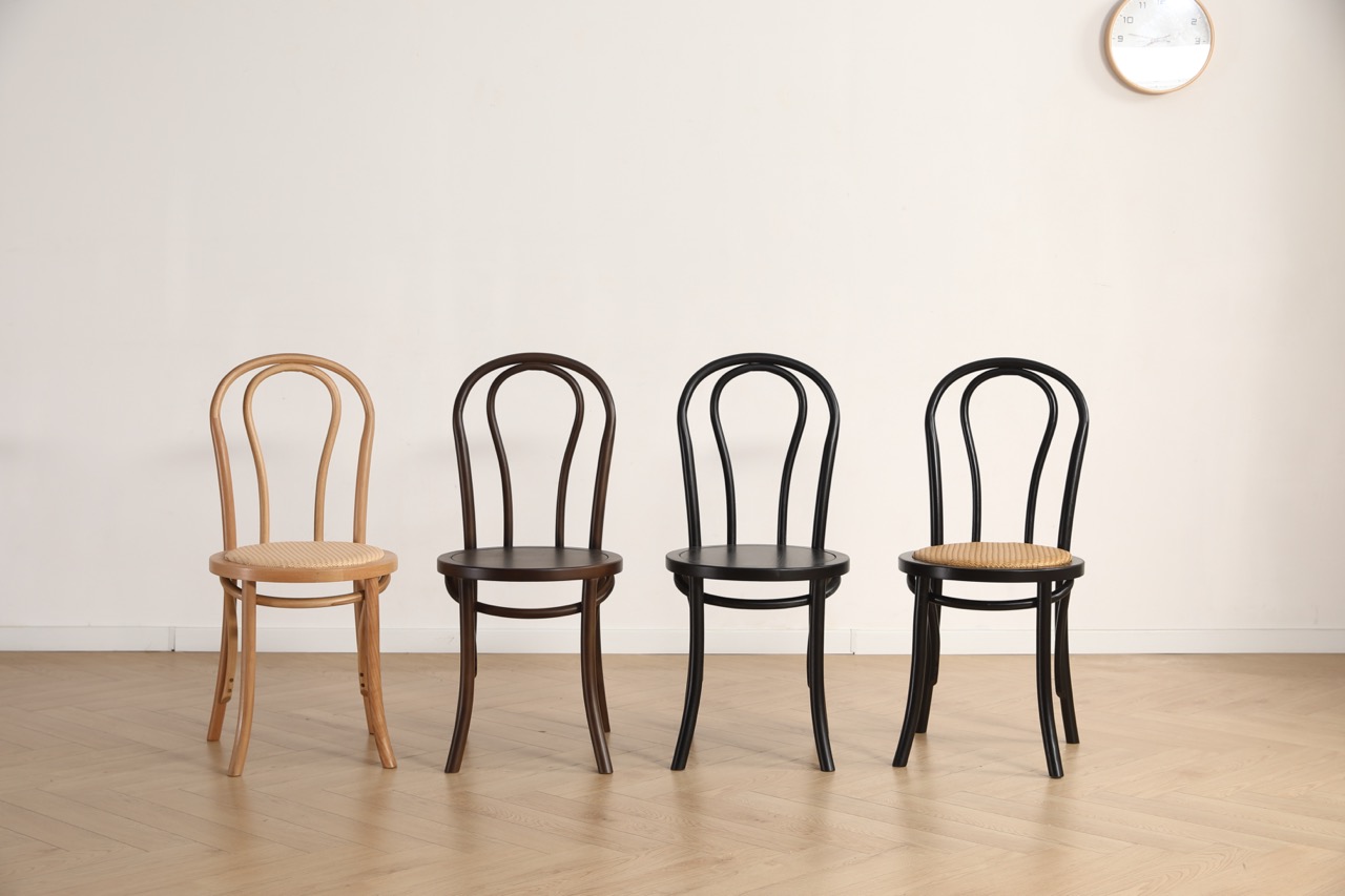 Silla 'Bistro' - Madera/Negro