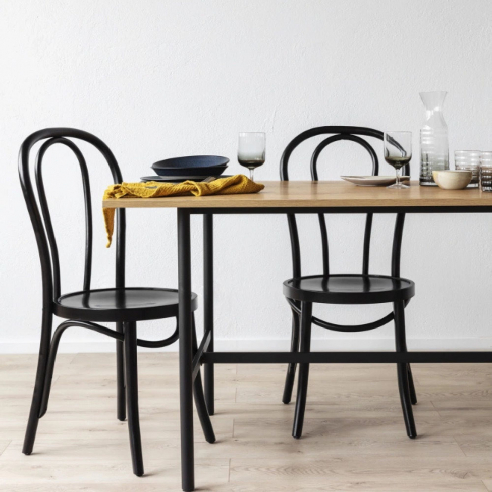 Silla 'Bistro' - Madera/Negro