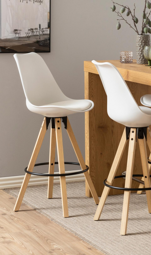 Taburete 'Marnäs' - Blanco