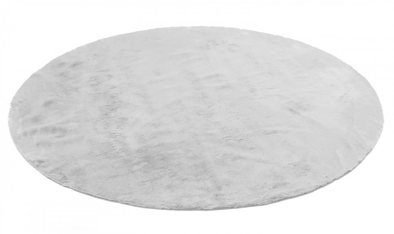 Alfombra redonda 'Aranga Super Soft' 120cm - Gris