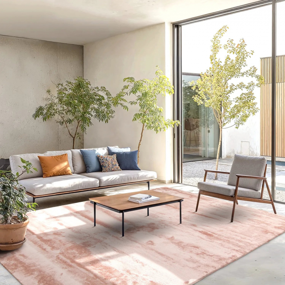 Alfombra de área 'Aranga Super Soft Fur' 120x170cm - Rosa