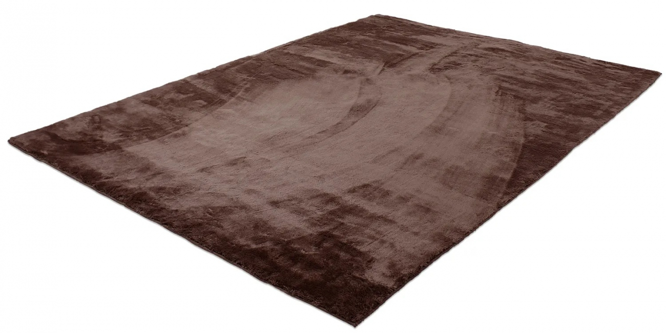 Alfombra 'Aranga Super Soft' 60x120cm - Marrón oscuro