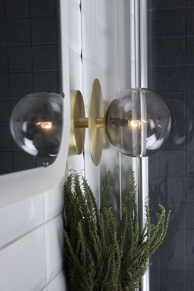 Aplique 'Art Deco' - Ahumado