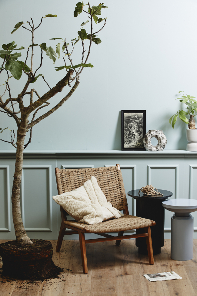 Mesa auxiliar 'Erie' Redonda 40cm - Mármol Negro