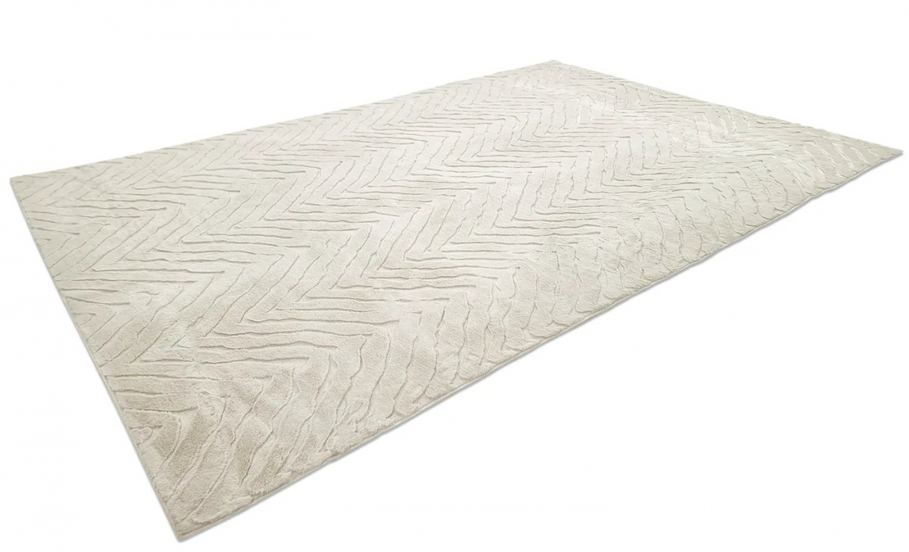 Alfombra de pelo 'Wren' 160x230cm - Blanca