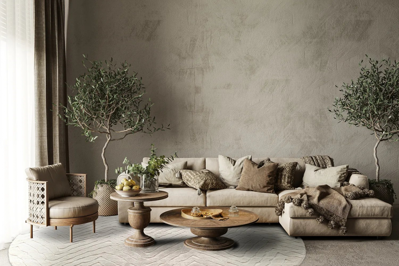 Alfombra redonda 'Wren' 200cm - Blanca