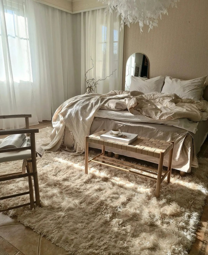 Alfombra de pelo 'Janjira' 240x340cm - Offwhite