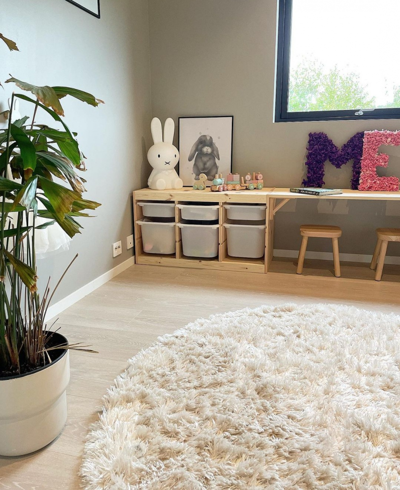 Alfombra redonda 'Janjira' 120cm - Offwhite