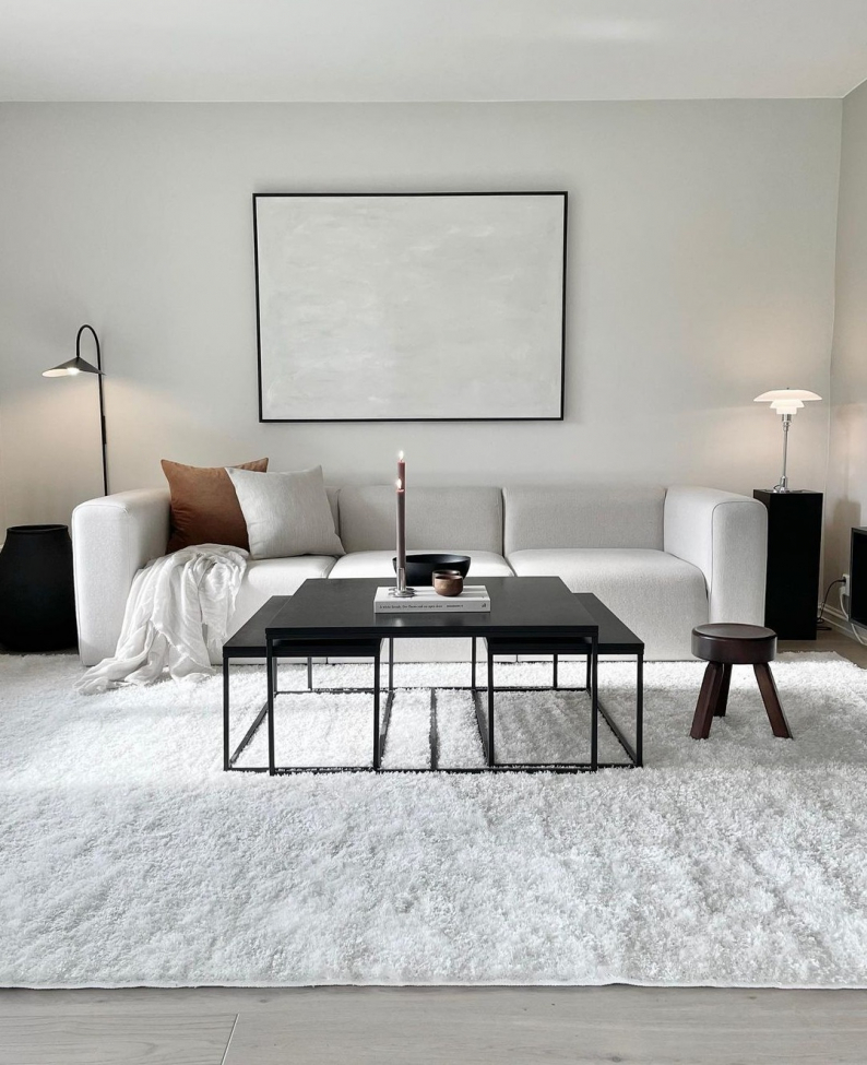 Alfombra 'Cosy' 60x120cm - Blanca