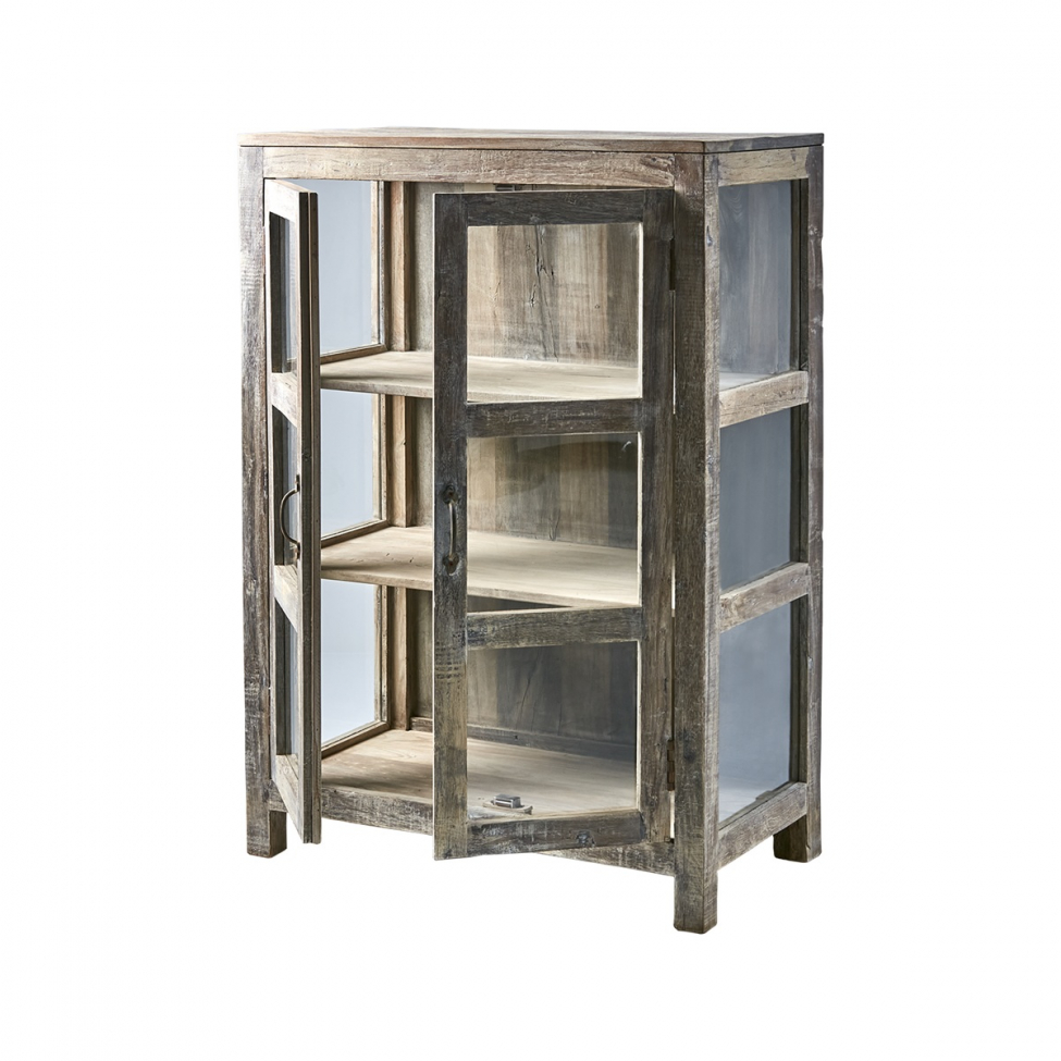 Vitrina 'Riko' 120cm - Madera reciclada