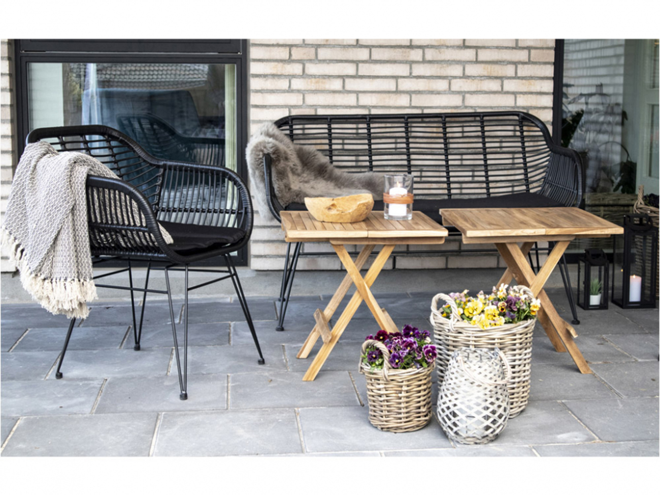 Mesa de café 'Bilbao' 50x50 - Natural