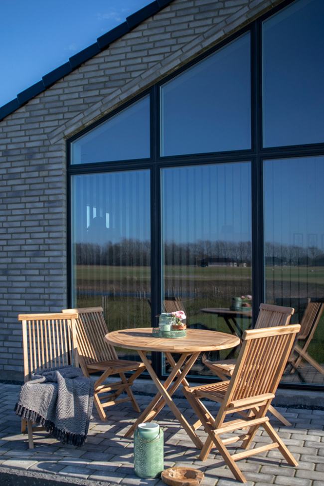 Mesa de jardín 'Oviedo' Redonda 100cm - Roble