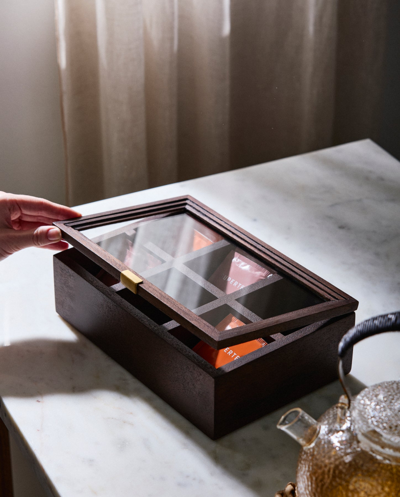 Caja de almacenamiento 'Puyo' - Marrón