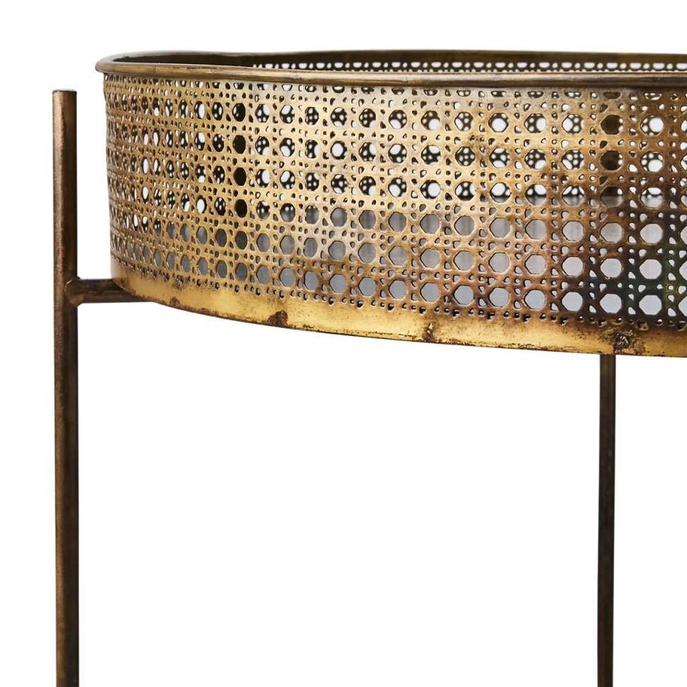 Mesa auxiliar 'Thomas L' - Latón/hierro