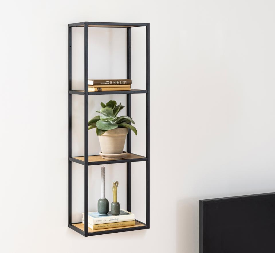 Estante de pared 'Hydra' 24cm - Negro