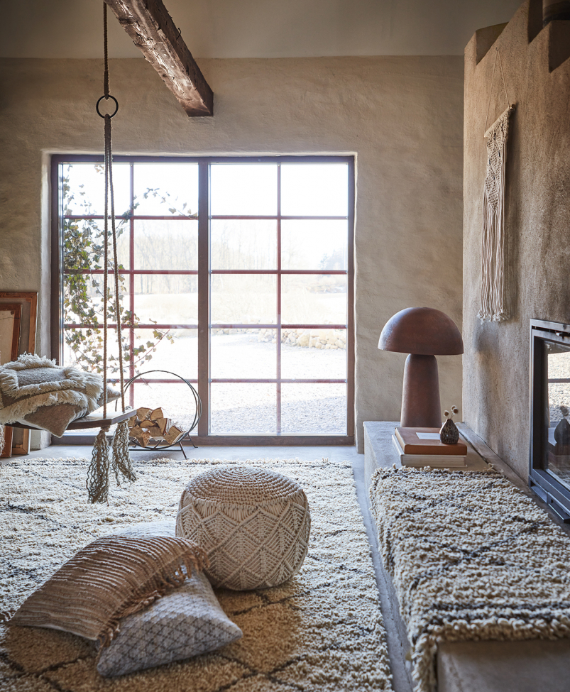 Lámpara de mesa 'Fungi L' - Marrón