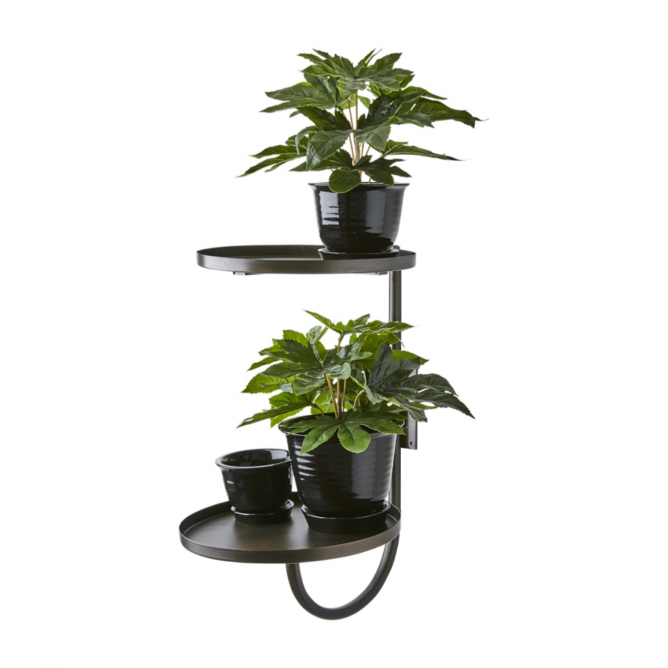 Estante de pared 'Thomas' - Negro