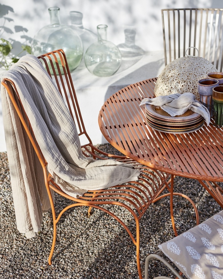 Mesa 'Visby' Redonda 100cm - Naranja