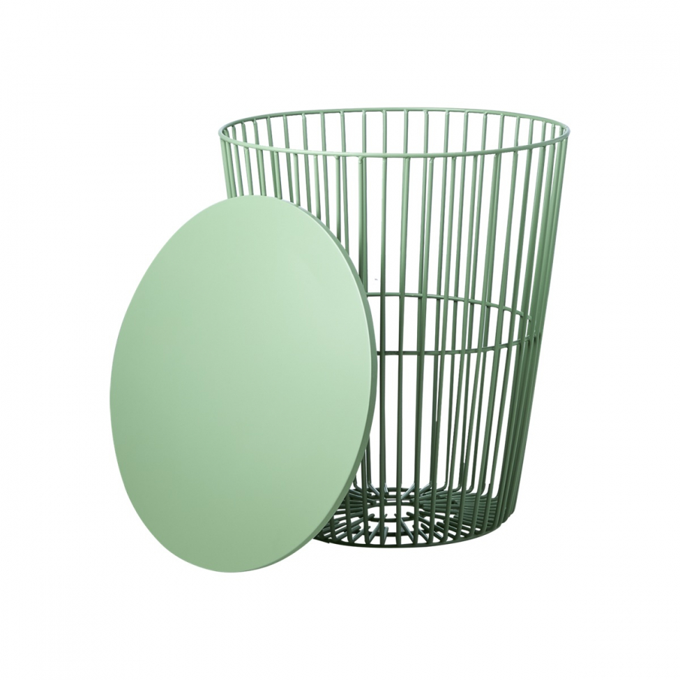 Mesa de café/cesta 'Marstrand' redonda 40cm - Verde