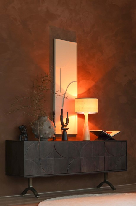 Mesa lateral 'Draw' - Madera de mango