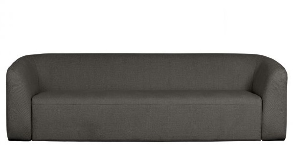 Sofá 'Sloping' - Gris/ Negro