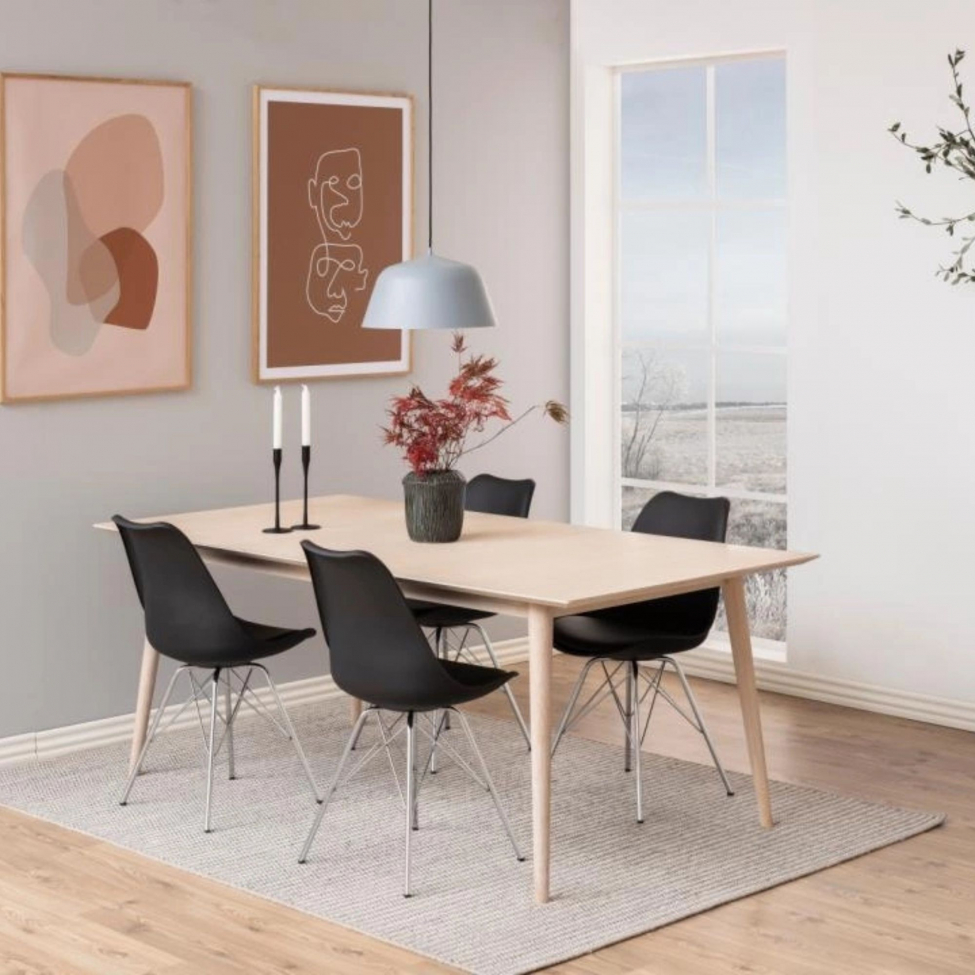 Silla 'Eris' - Negro/Plata