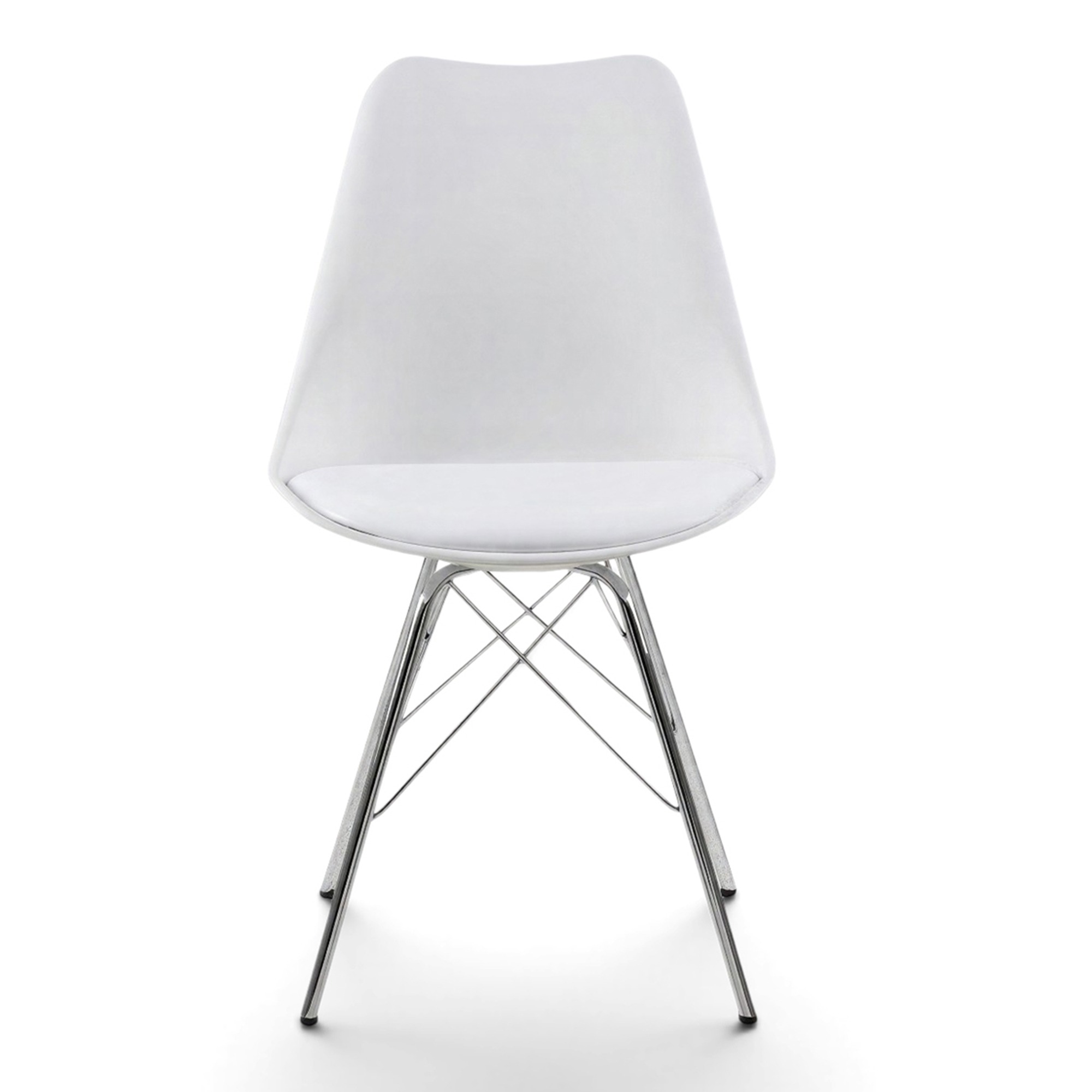 Silla 'Eris' - Blanco/Plata