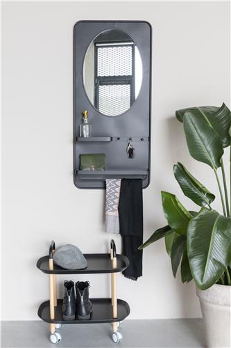 Espejo 'Pascal' L - Negro