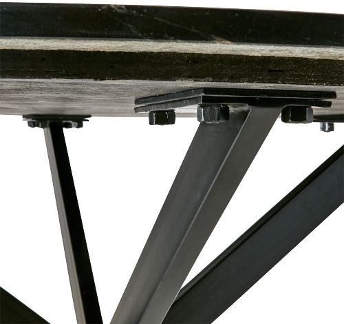 Mesa 'Milan' Redonda 120cm - Negro