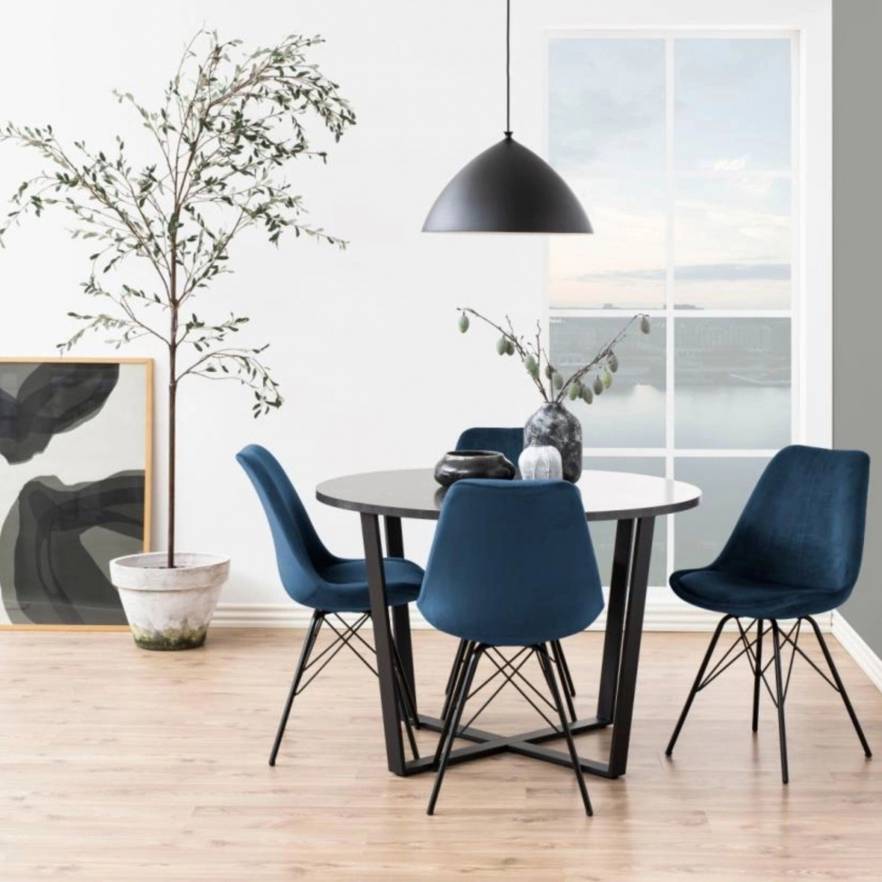 Silla 'Eris' - Azul/Negro