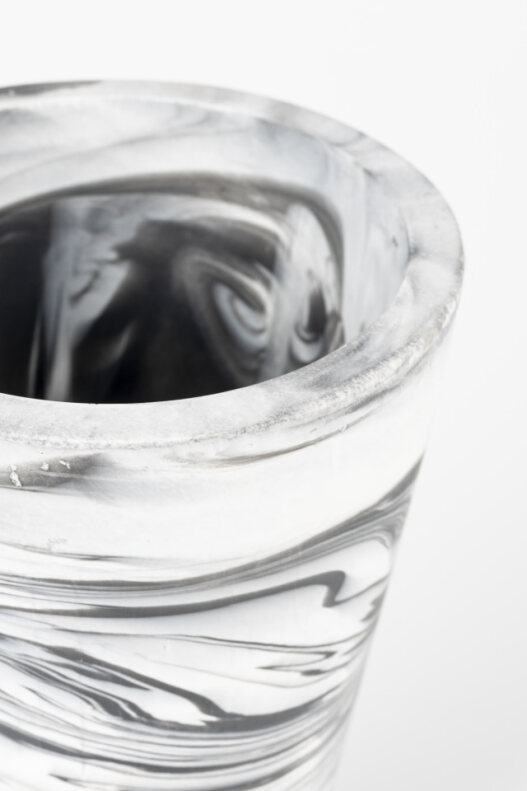 Jarrón 'Conic' - Negro/Blanco S