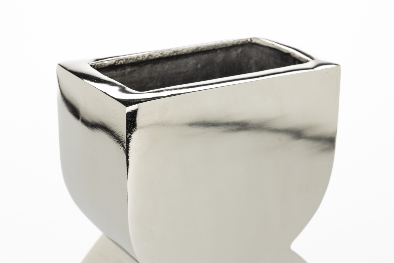 Jarrón Cones L 'Shiny Silver' - Plata