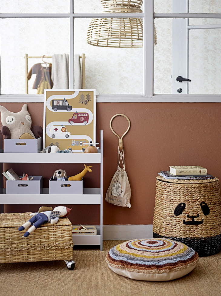 Cesta 'Panda' - Natural/Negro