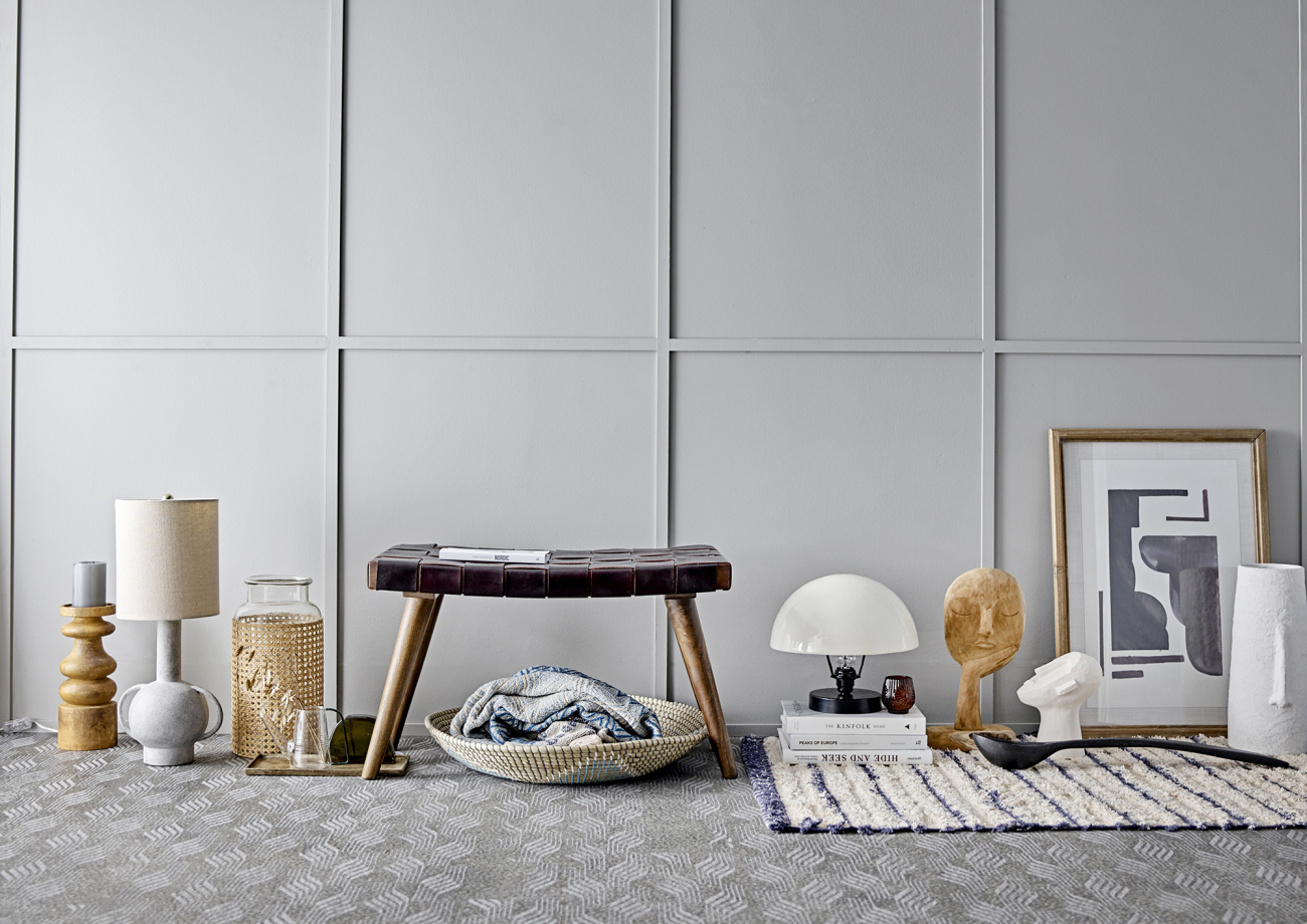 Jarrón 'Deco' - Blanco/Terracota