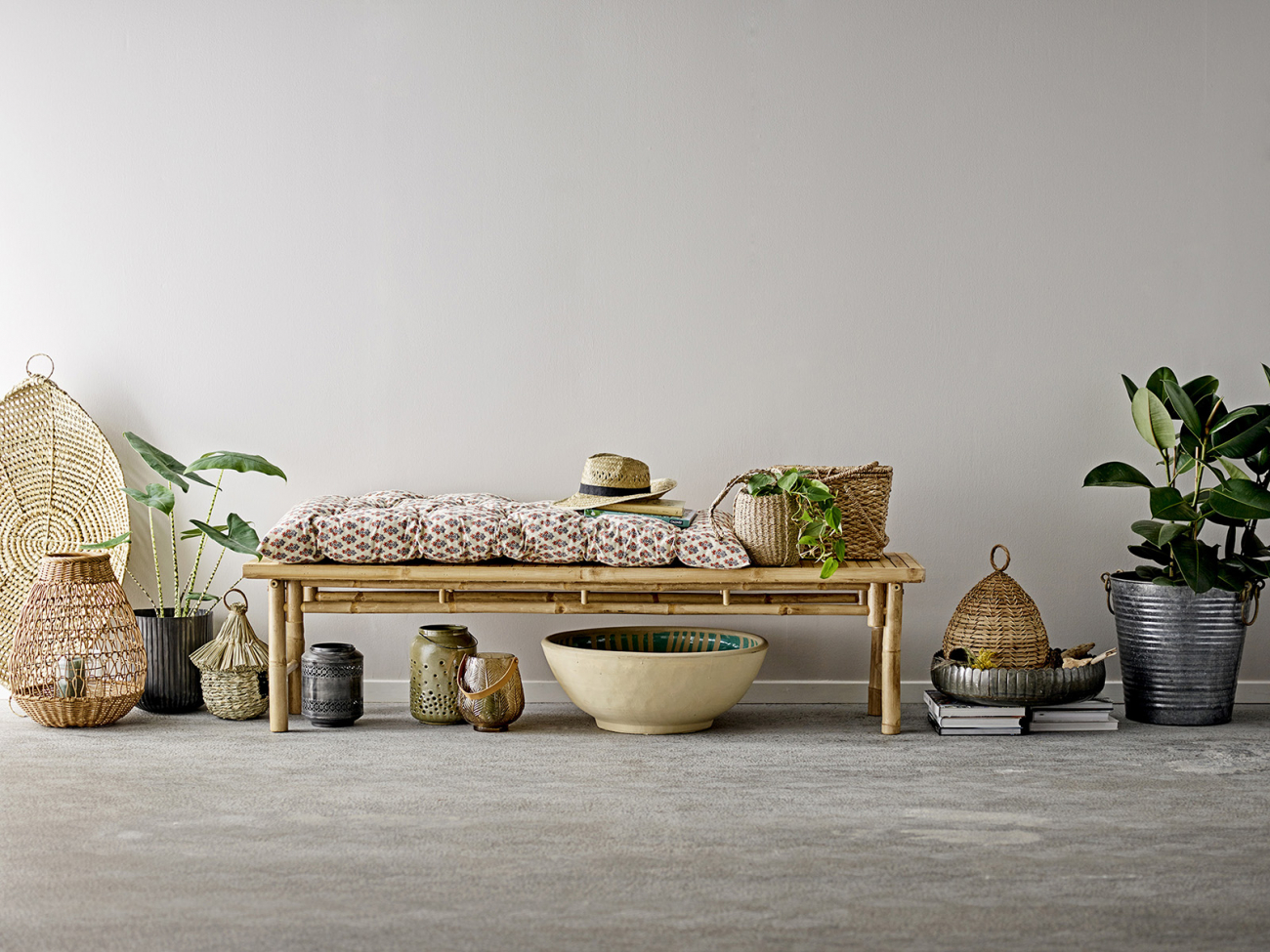 Pack de 2 macetas 'Evar' - Metal/Mesón