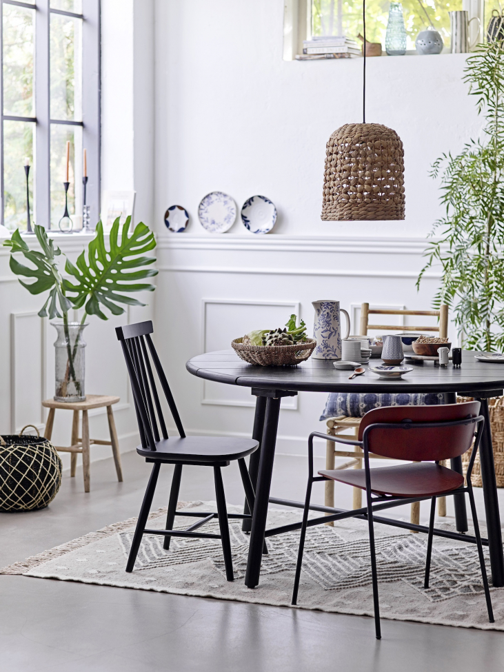 Mesa de comedor 'Lope' 140cm Redonda - Negra