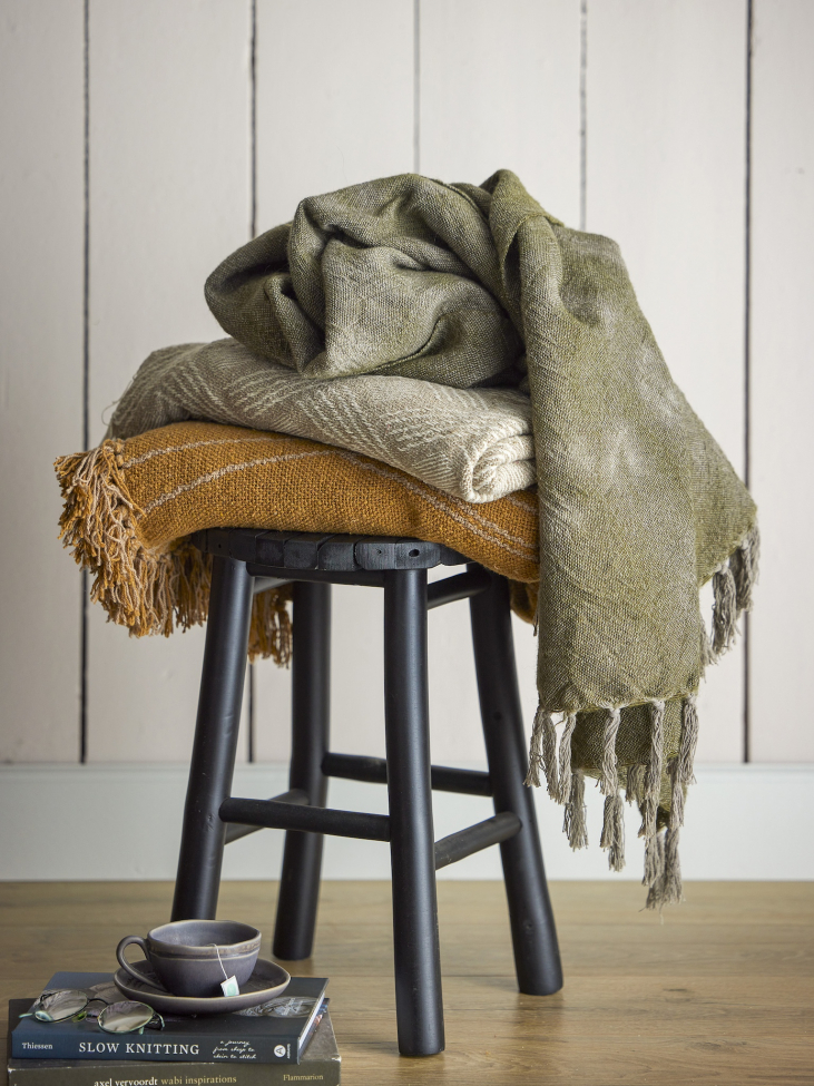 Taburete 'Bilbo' 30cm Redondo - Negro