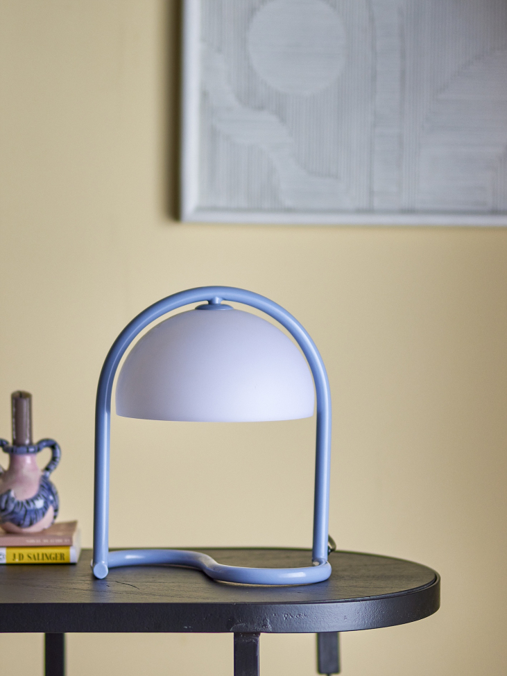 Lámpara de mesa 'Favour' 24.5cm Redonda - Azul