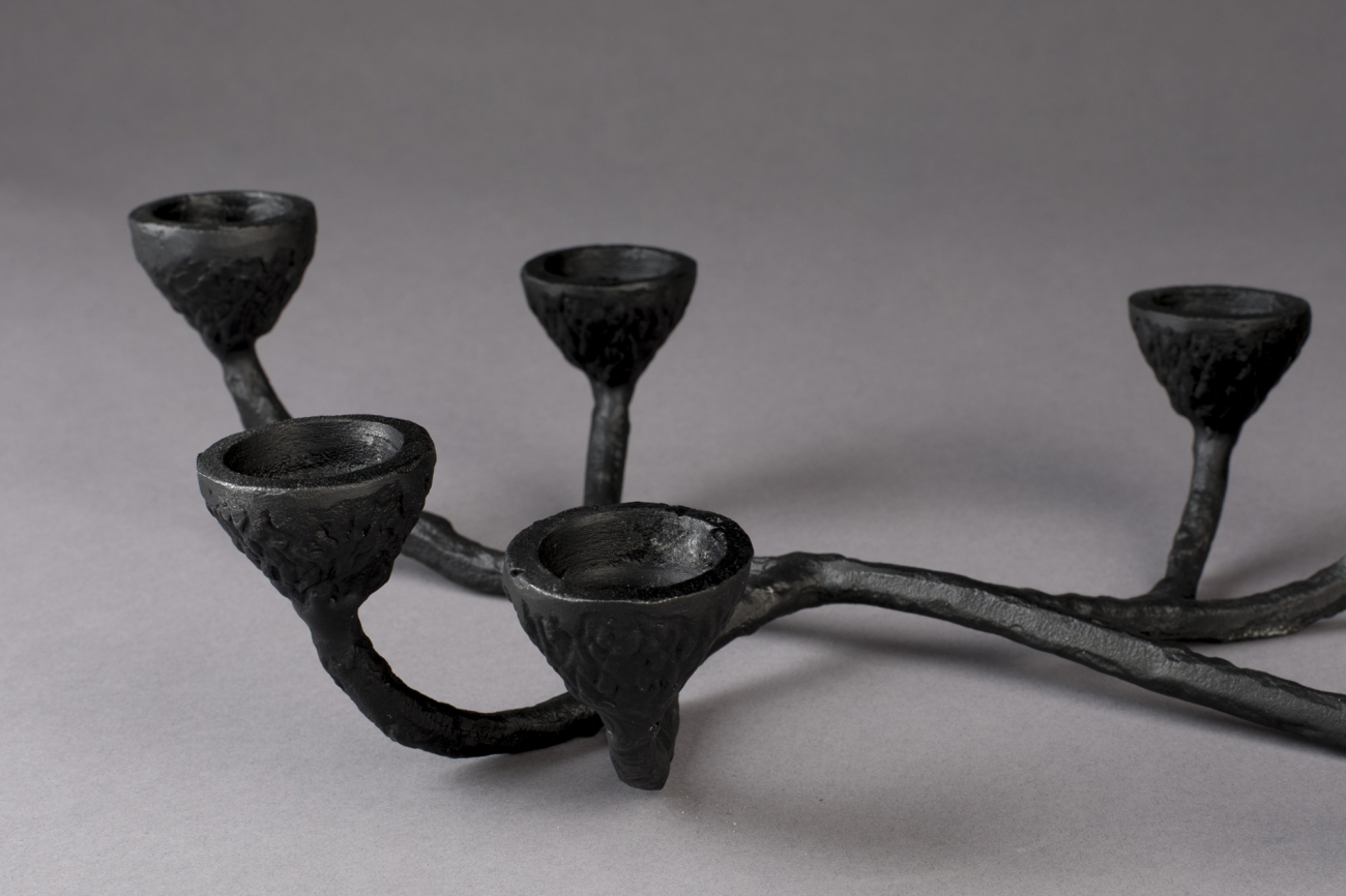 Portavelas 'Sento' - Negro