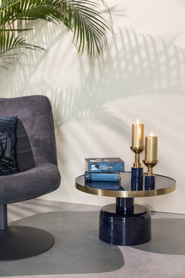 Portavelas 'Glam' - Azul