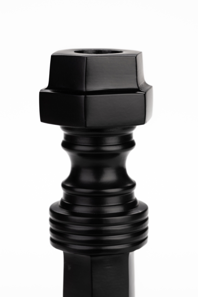 Portavelas 'Totem' - Negro