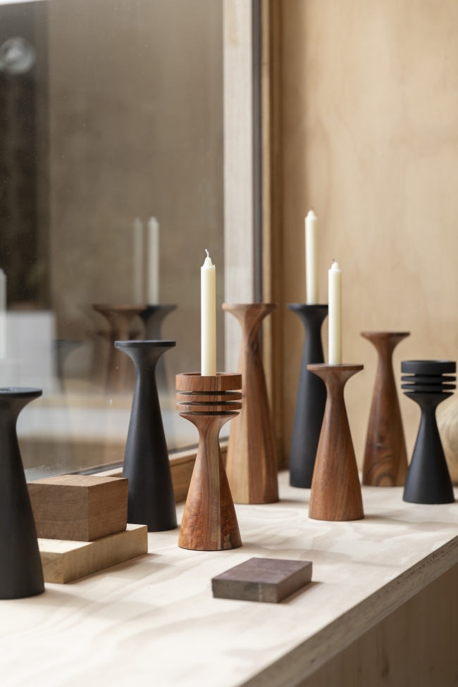 Portavelas 'Hoover' - Negro