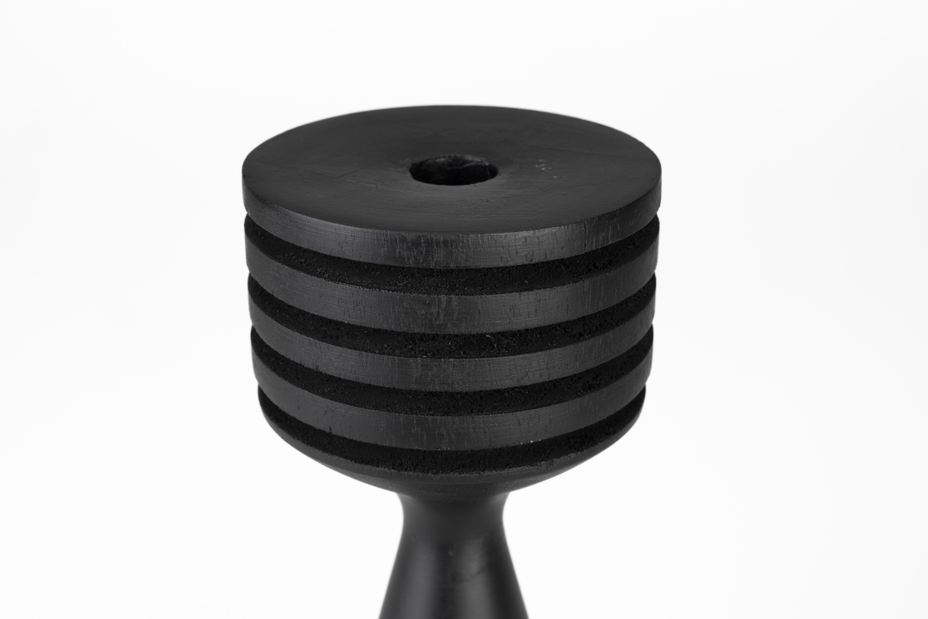 Portavelas 'Hoover' - Negro