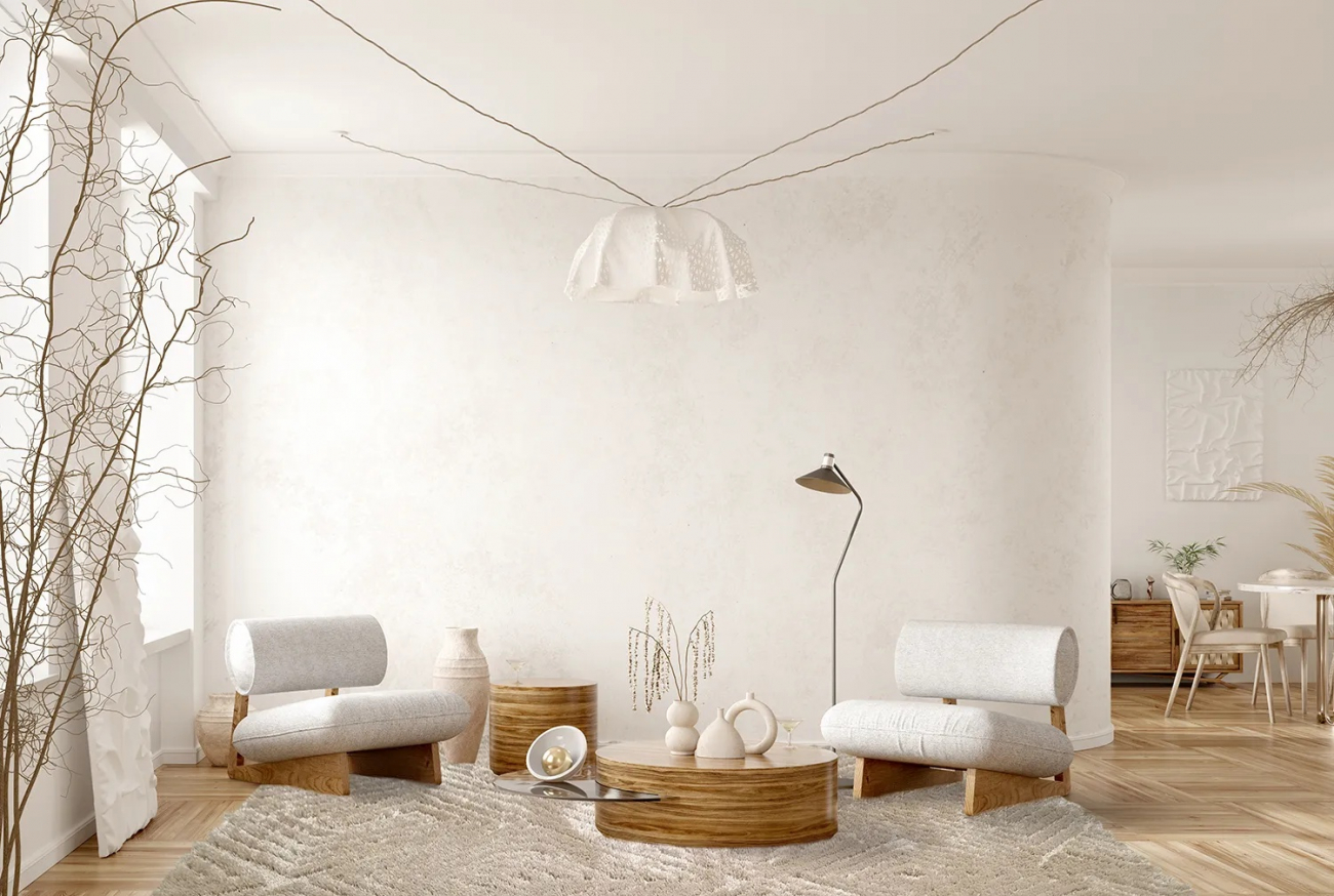 Alfombra de pelo 'Monti' 160x230cm - Beige