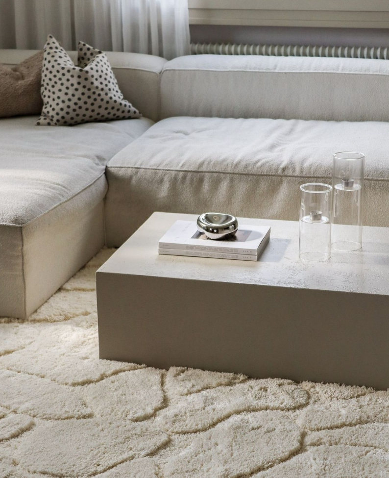 Alfombra de pelo 'Ada' 120x180cm - Blanco