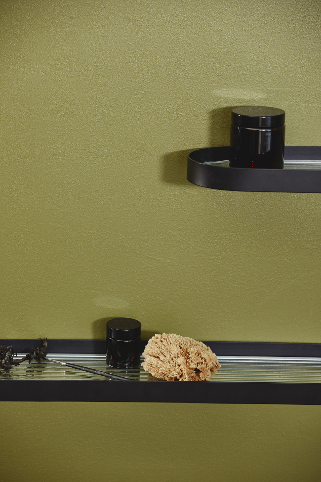 Estante de vidrio 'SOTRA' L - Negro