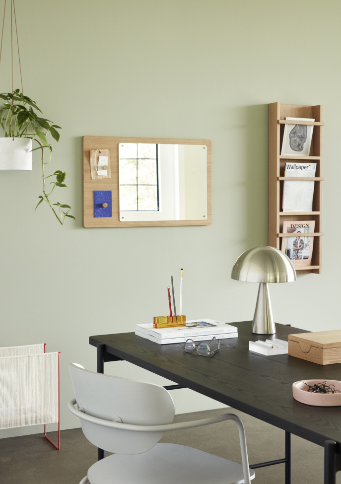 Espejo de pared con imanes 'Split' 80x50cm - Roble